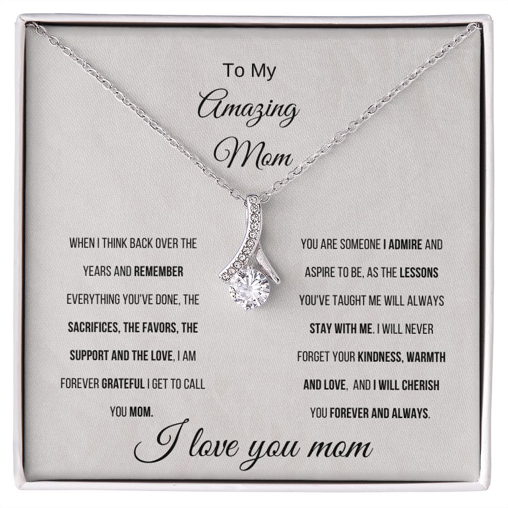 Mom Gifts – To My Mom, Greatest Mom – Alluring Beauty Necklace Pendant –  Jewelry For Mom, Her-Best Gift Ideas For Anniversary Birthday Christmas  BV54 – HomeWix