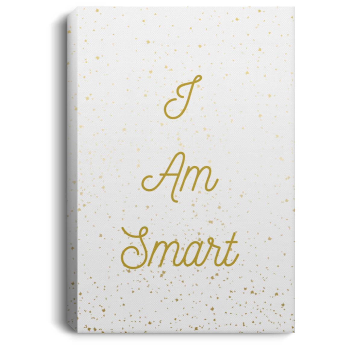 I am Smart Portrait Canvas .75in Frame