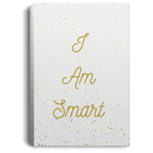 I am Smart Portrait Canvas .75in Frame