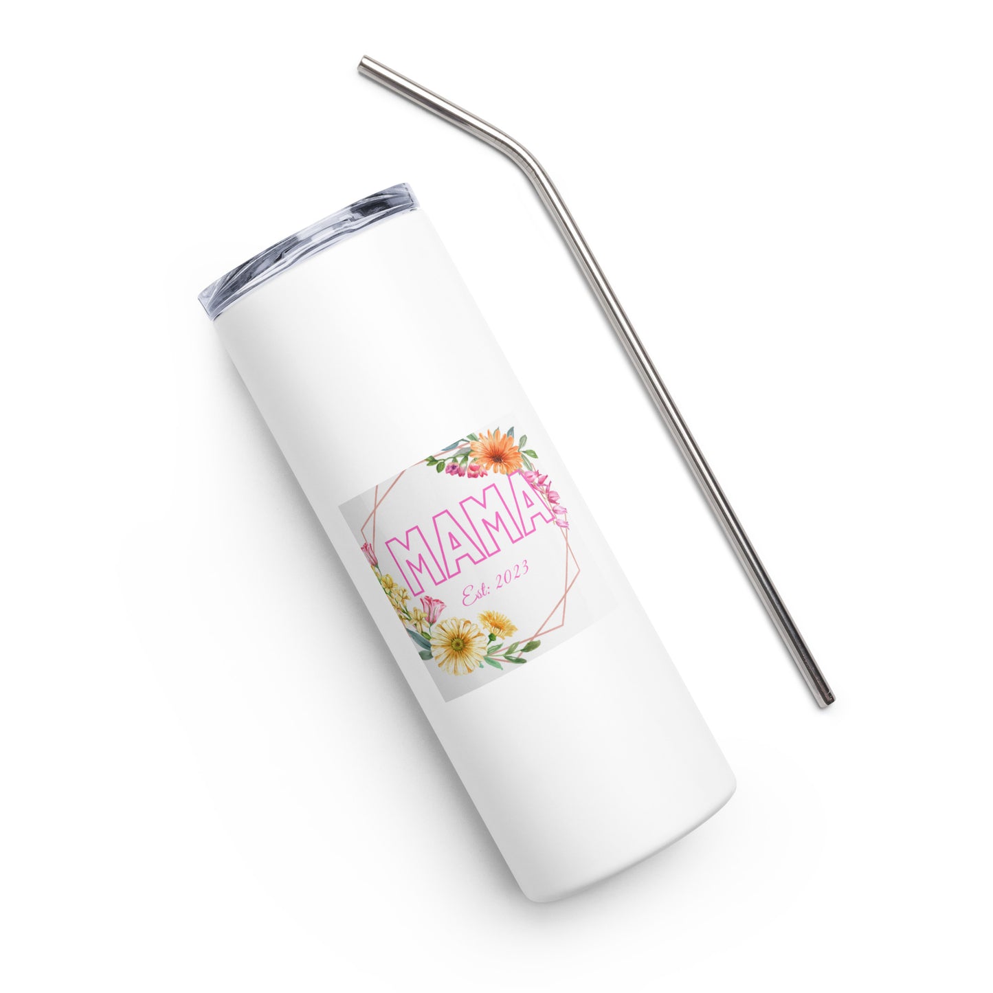 New MAMA| Stainless steel tumbler Pink